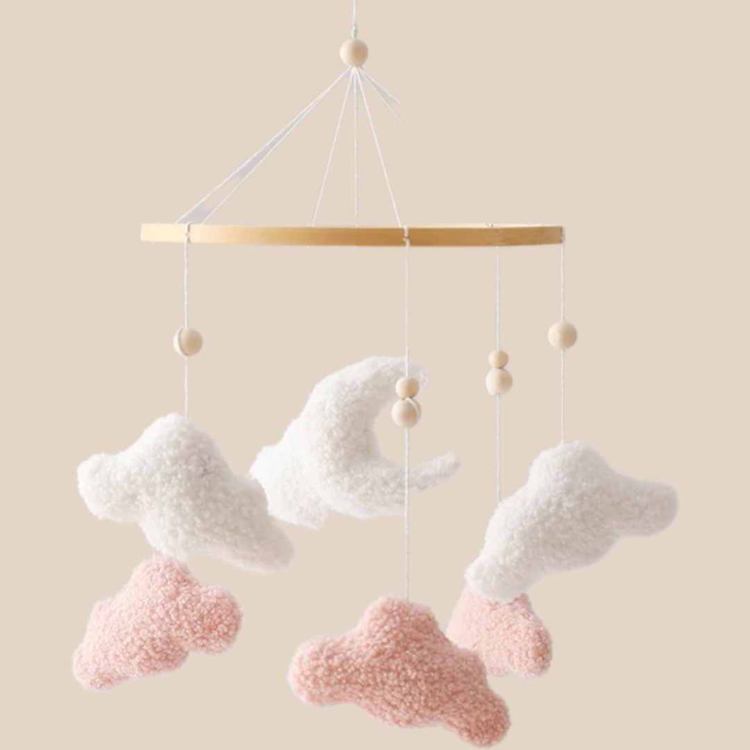 Baby Mobile Clouds | Soothing & Handmade | Soft Cotton