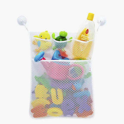 Bath Toy Storage Net – Strong & Mould-Free – With Suction Cups – Large Size