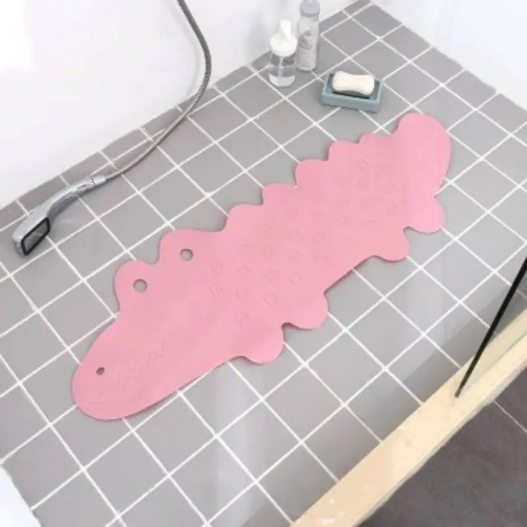 Anti-Slip Bath Mat for Children | Crocodile Design | Safe Bathing | PVC