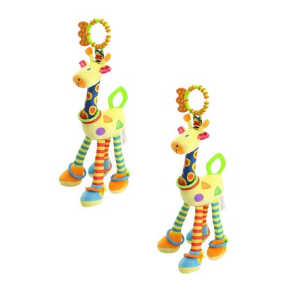 Teething toy & cuddly toy in one – Giraffe Rattle for Babies