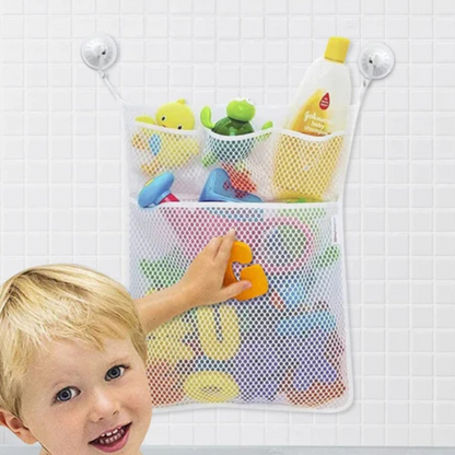 Bath Toy Storage Net – Strong & Mould-Free – With Suction Cups – Large Size