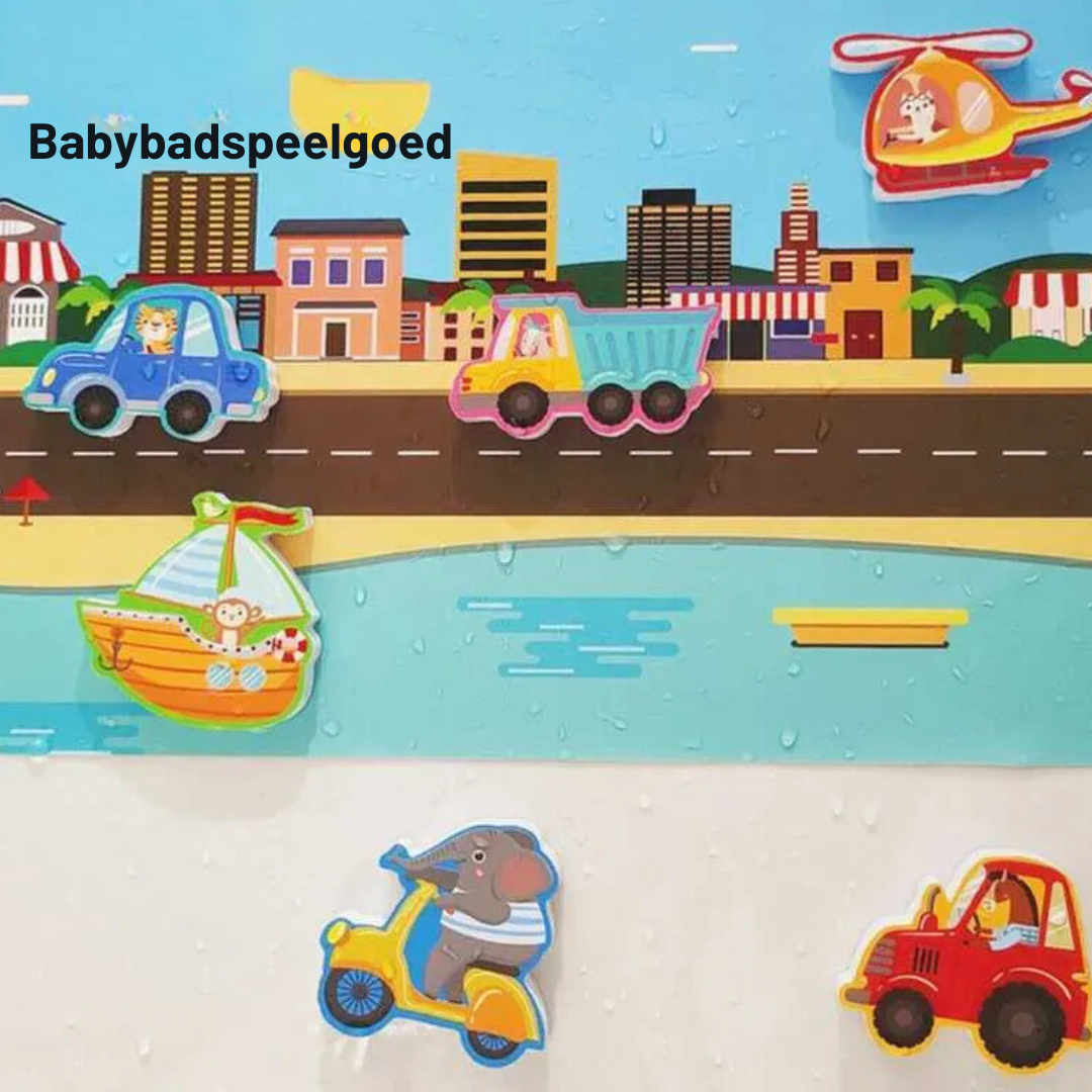 Bath Puzzle Animals for Babies & Toddlers – Foam Bath Toys Educational & Floating – AquaBeestjes Set (20 pieces)