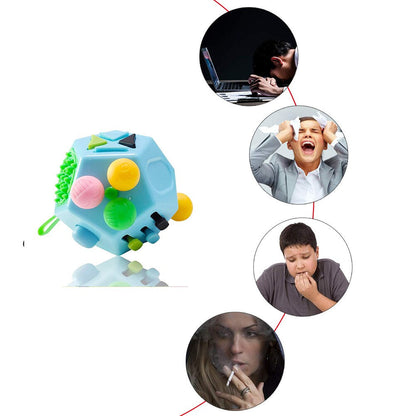 Anti-Stress Cube – 12-in-1 Sensory Toy | Focus & Relaxation for Children and Adults