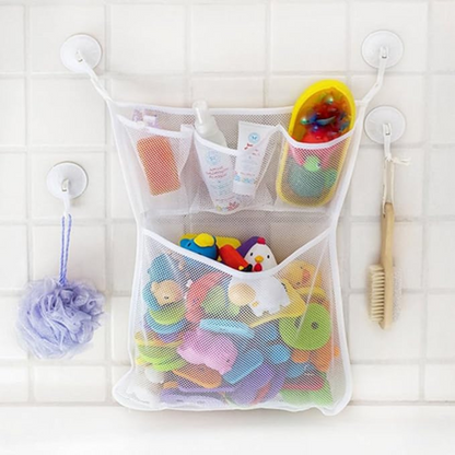 Bath Toy Storage Net – Strong & Mould-Free – With Suction Cups – Large Size