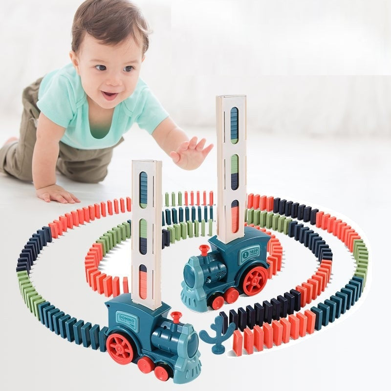 Automatic Domino Train – Educational STEM Toy with Light & Sound