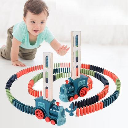 Automatic Domino Train – Educational STEM Toy with Light & Sound
