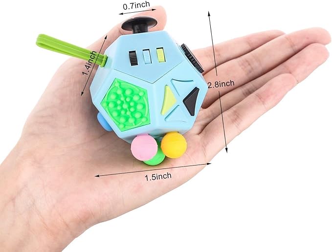 Anti-Stress Cube – 12-in-1 Sensory Toy | Focus & Relaxation for Children and Adults