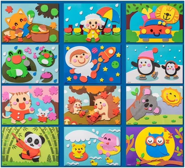 3D Sticker Puzzles for Children | Educational Creative Game | Safe Foam Material
