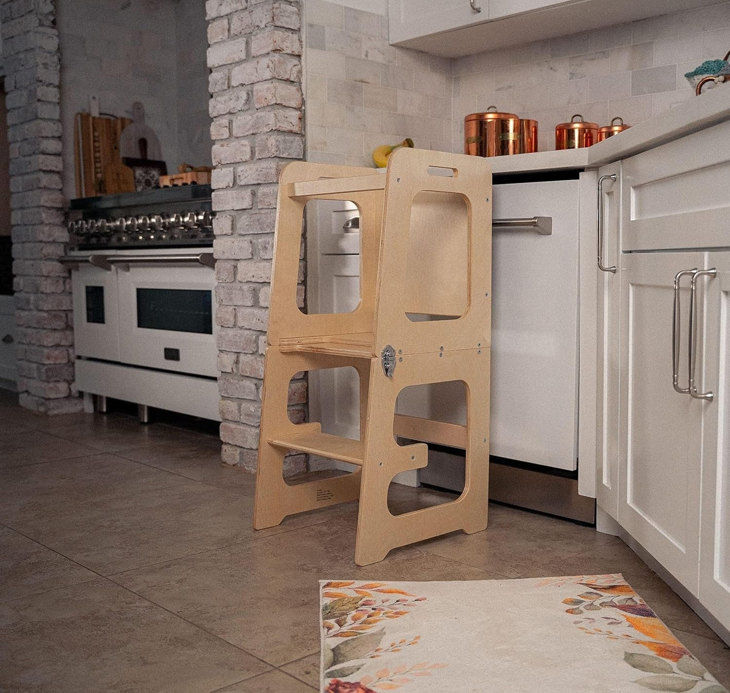 Wooden Toddler Learning Tower | 4-in-1 Multifunctional | Safe & Grow with Me Design