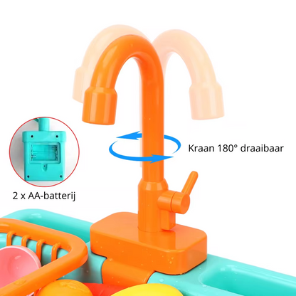 AquaPlay Sink with Running Tap | Educational Toys for Children