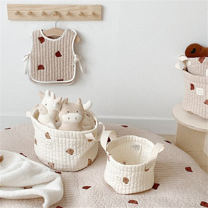 Storage Basket Nursery | Soft Padded Design | Practical & Stylish