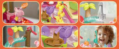 AquaFun PlayPark Water Play Table – Educational Water Toys with Fountain, Slide & Animals | For Indoor & Outdoor Use | Ages 2–6 Years