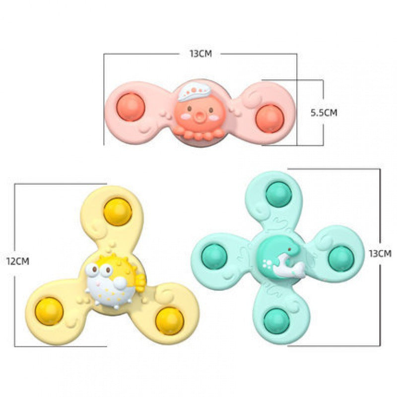 3-piece Fidget Spinner Set – Sensory Bath Toys for Toddlers