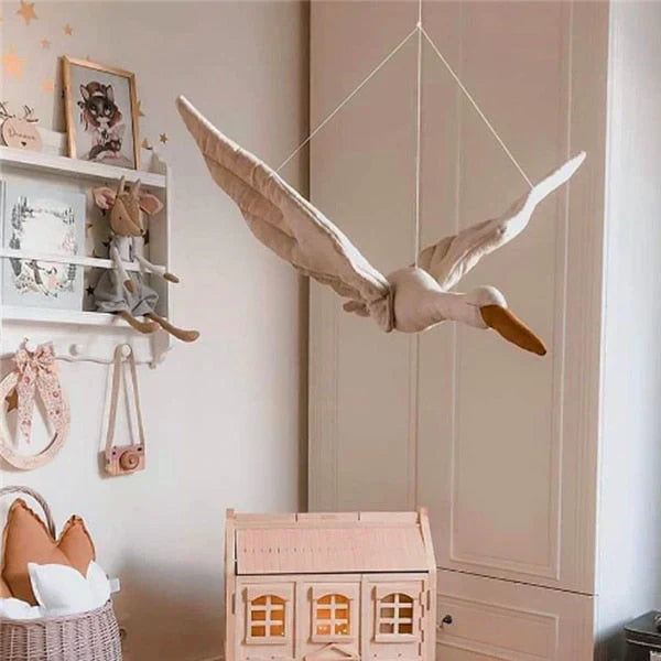 Hanging Swan Nursery | Elegant Decoration | Calming & Timeless Design