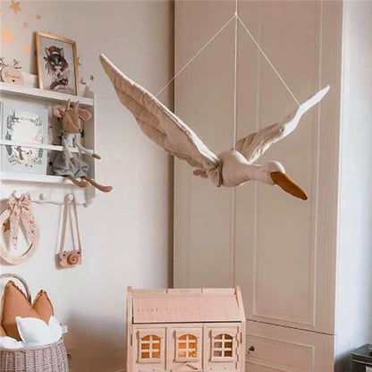 Hanging Swan Nursery | Elegant Decoration | Calming & Timeless Design