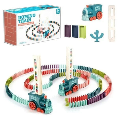 Automatic Domino Train – Educational STEM Toy with Light & Sound