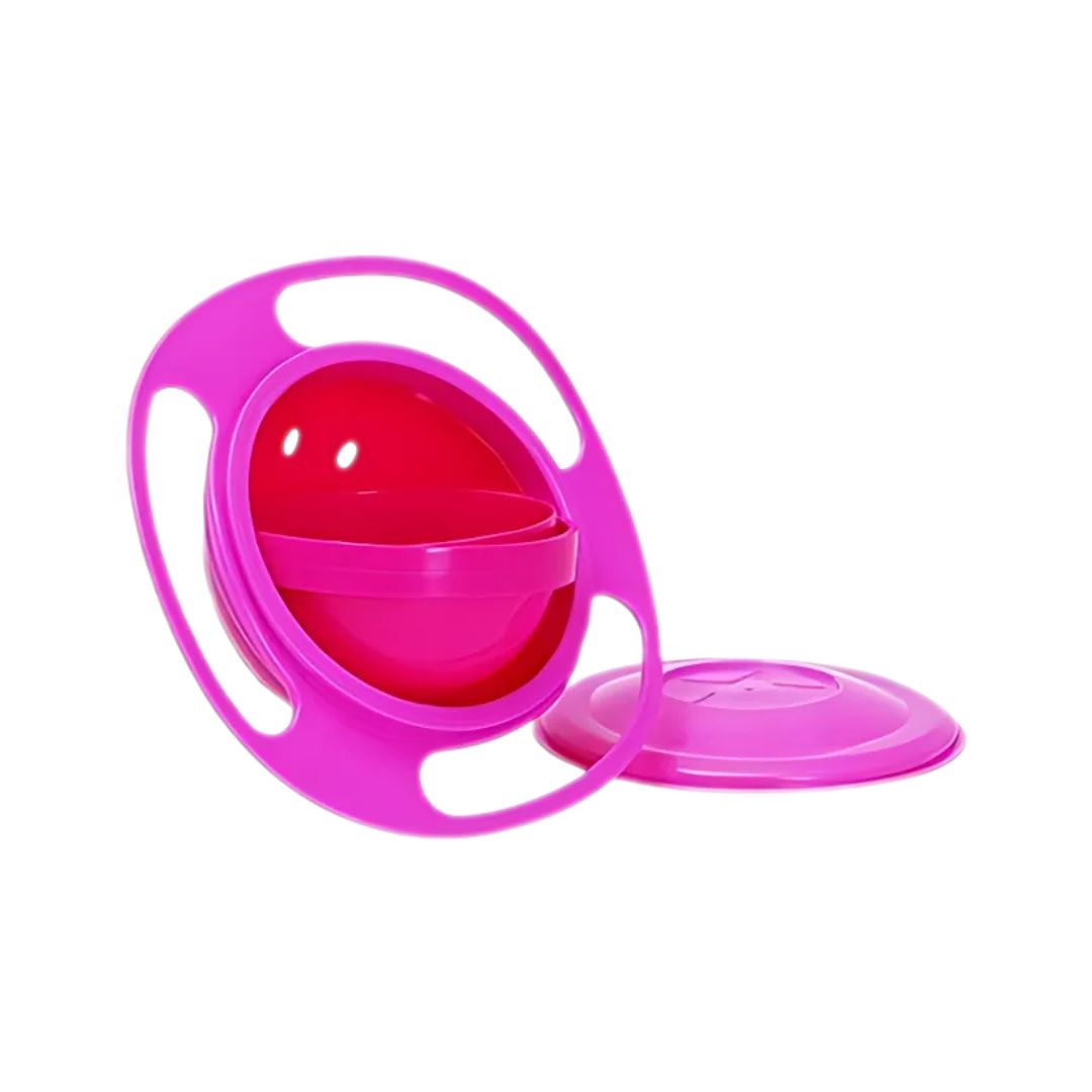 Anti-Spill Snack Bowl for Babies – 360° Rotating Bowl | TinyTurn