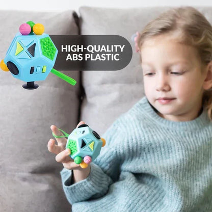 Anti-Stress Cube – 12-in-1 Sensory Toy | Focus & Relaxation for Children and Adults