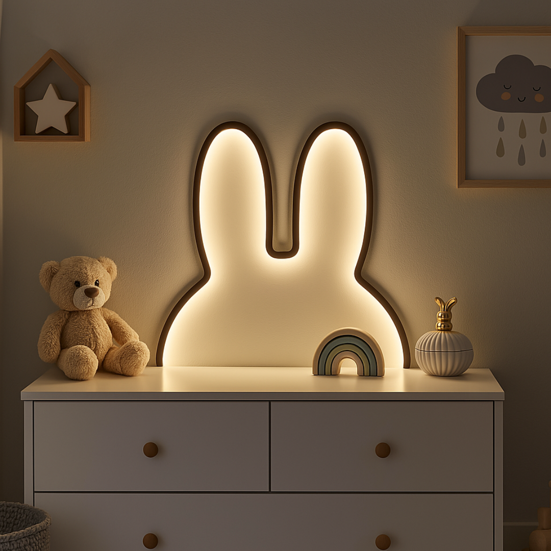 Bunny Night Light | Rechargeable & Soft LED Light | Soothing Design