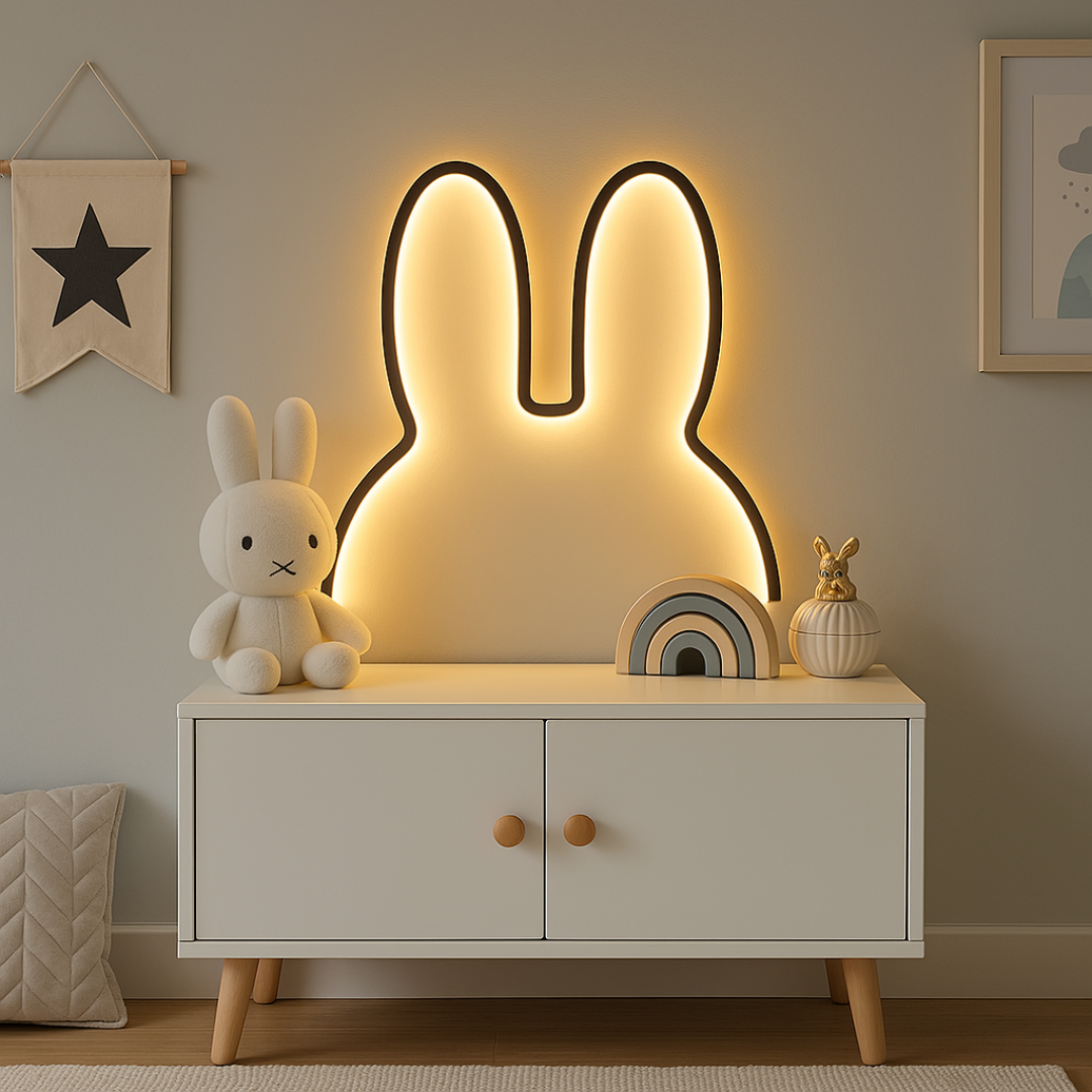 Bunny Night Light | Rechargeable & Soft LED Light | Soothing Design