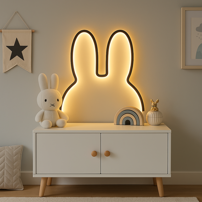 Bunny Night Light | Rechargeable & Soft LED Light | Soothing Design